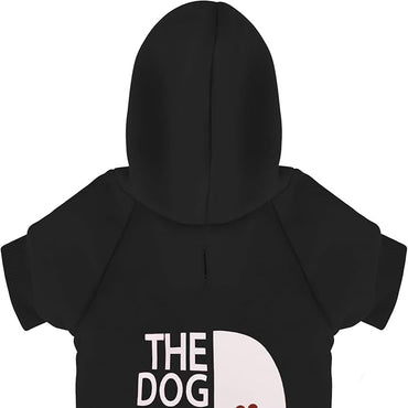 Zehui Pet Dog Cat Sweater Puppy T Shirt Warm Hoodies Coat Clothes Apparel Black S