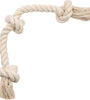Barida Natural White Cotton Tough Dog Rope Toy. Non Toxic and Premium Rope Dog Tug Toy for Medium & Large Dogs.